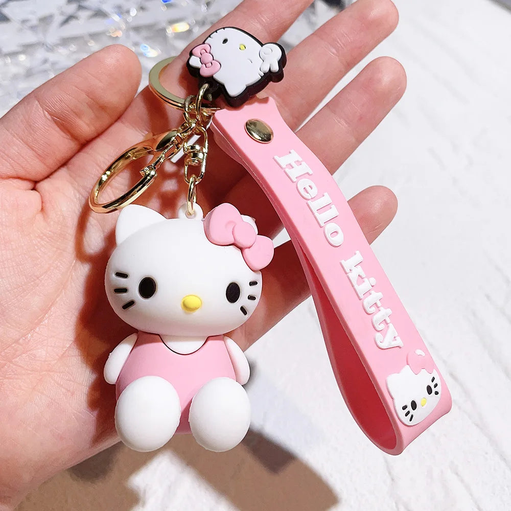 Hello Kitty Kawaii Silicone Doll Keychain 🎀