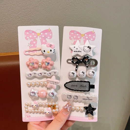 Hello Kitty Kawaii Hair Clip Set (6-Piece) 🎀