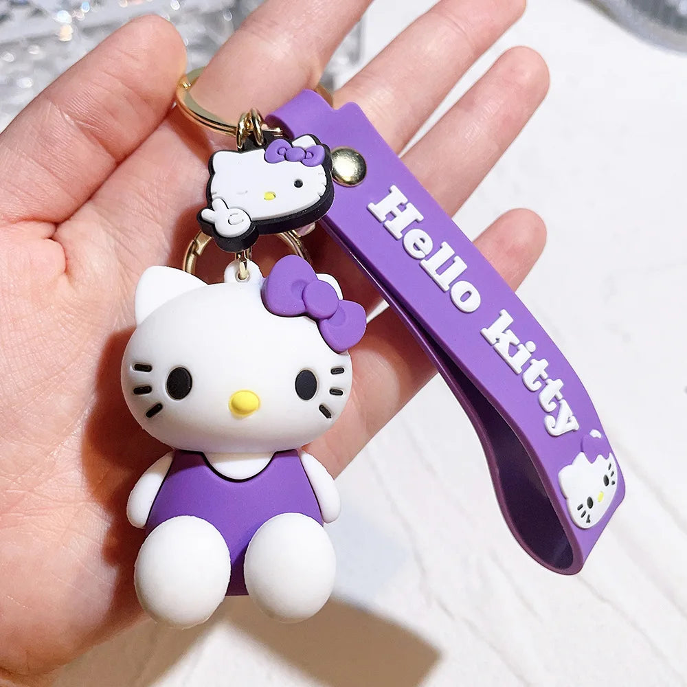 Hello Kitty Kawaii Silicone Doll Keychain 🎀