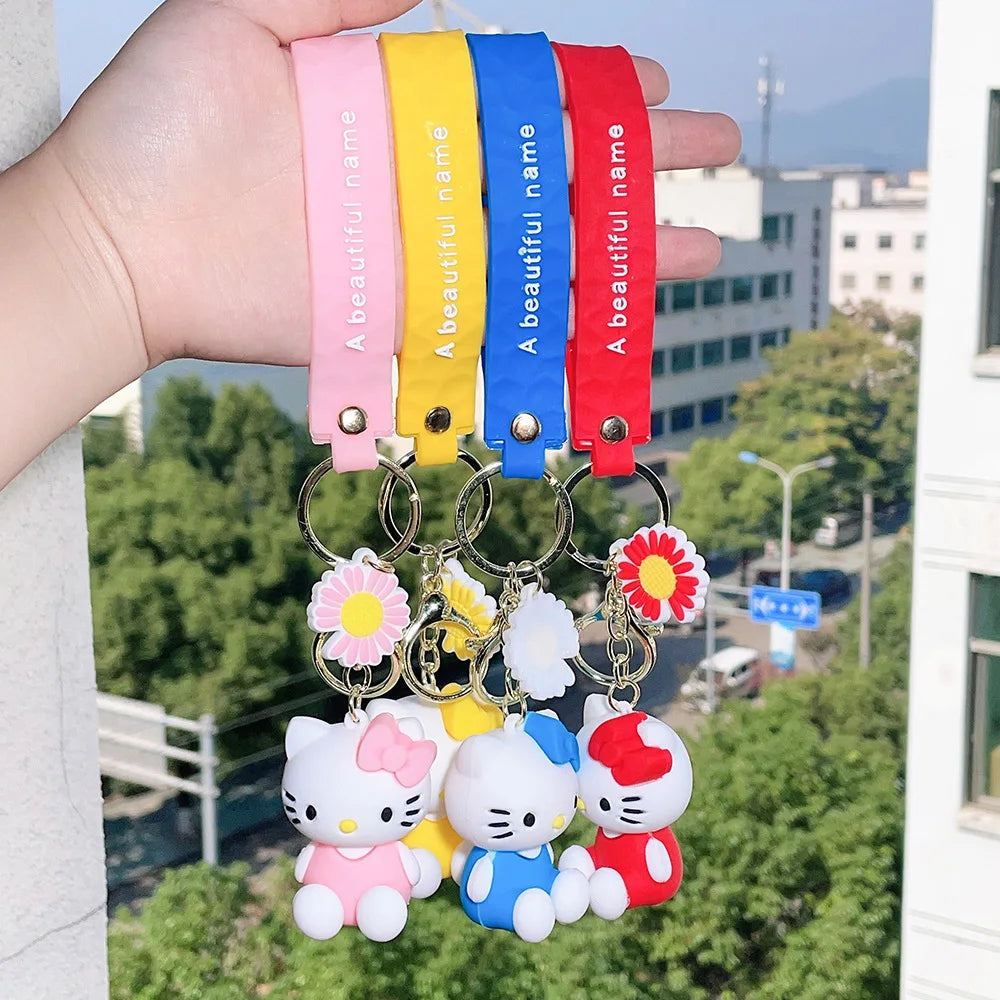 Hello Kitty Kawaii Silicone Doll Keychain 🎀