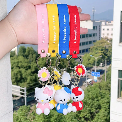 Hello Kitty Kawaii Silicone Doll Keychain 🎀
