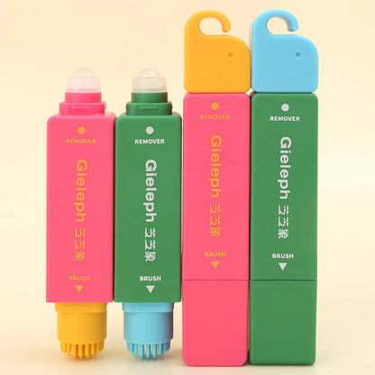 Portable Clothes Stain Remover Pen Double Head Instant Stain Treater Stick Water Free Grease Pen Travel Emergency Cleaning Tool