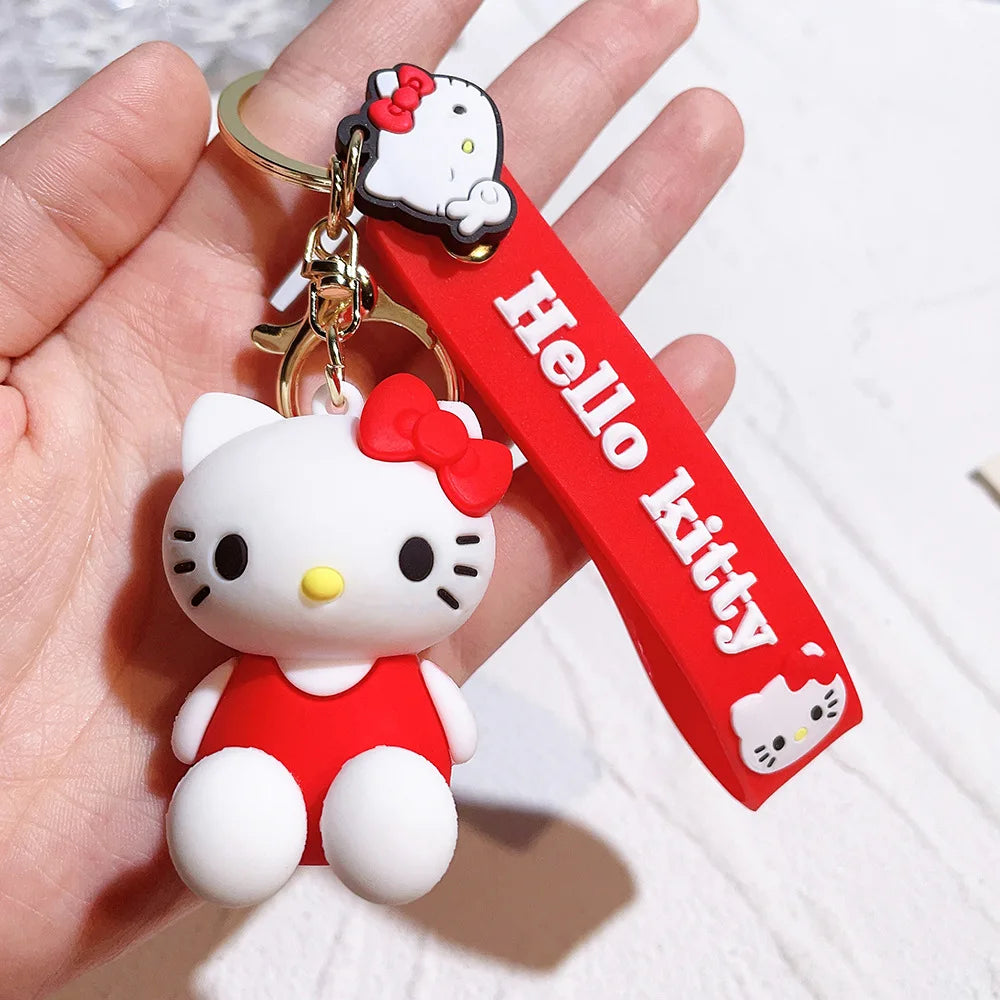 Hello Kitty Kawaii Silicone Doll Keychain 🎀