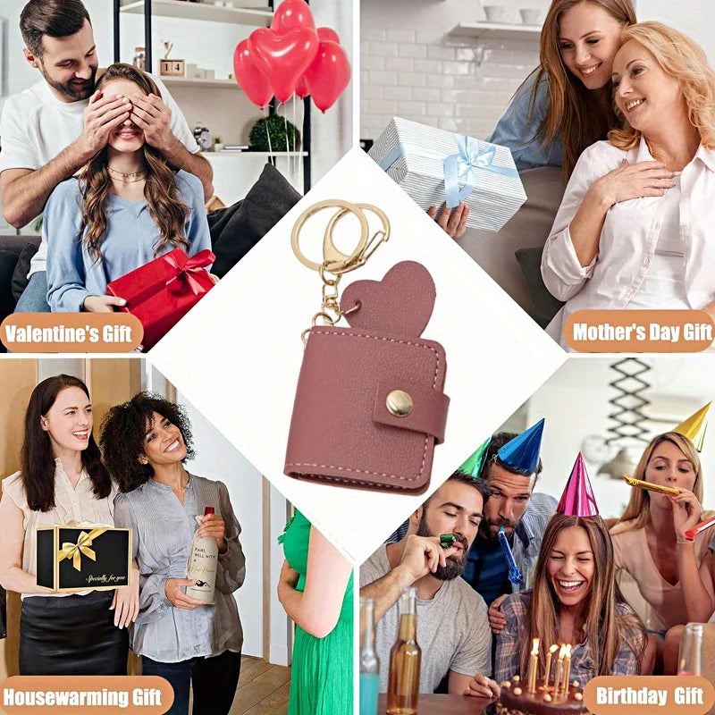 Heart Photo Wallet Keychain