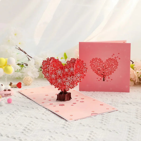 3D Pop-Up Cherry Blossom Love Card (Gift-Ready Valentine’s Greeting)
