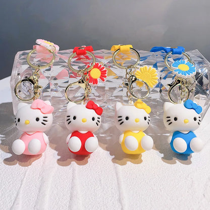 Hello Kitty Kawaii Silicone Doll Keychain 🎀