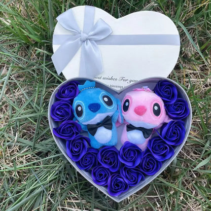 Lelo and Stitch Heart Plush Gift Box