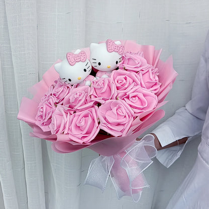 Hello Kitty Plush Rose Bouquet