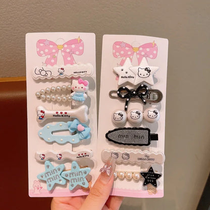 Hello Kitty Kawaii Hair Clip Set (6-Piece) 🎀