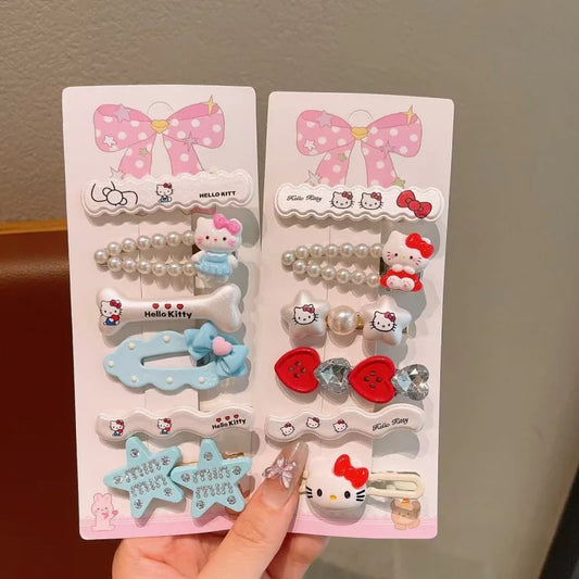 Hello Kitty Kawaii Hair Clip Set (6-Piece) 🎀