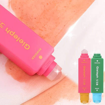 Portable Clothes Stain Remover Pen Double Head Instant Stain Treater Stick Water Free Grease Pen Travel Emergency Cleaning Tool