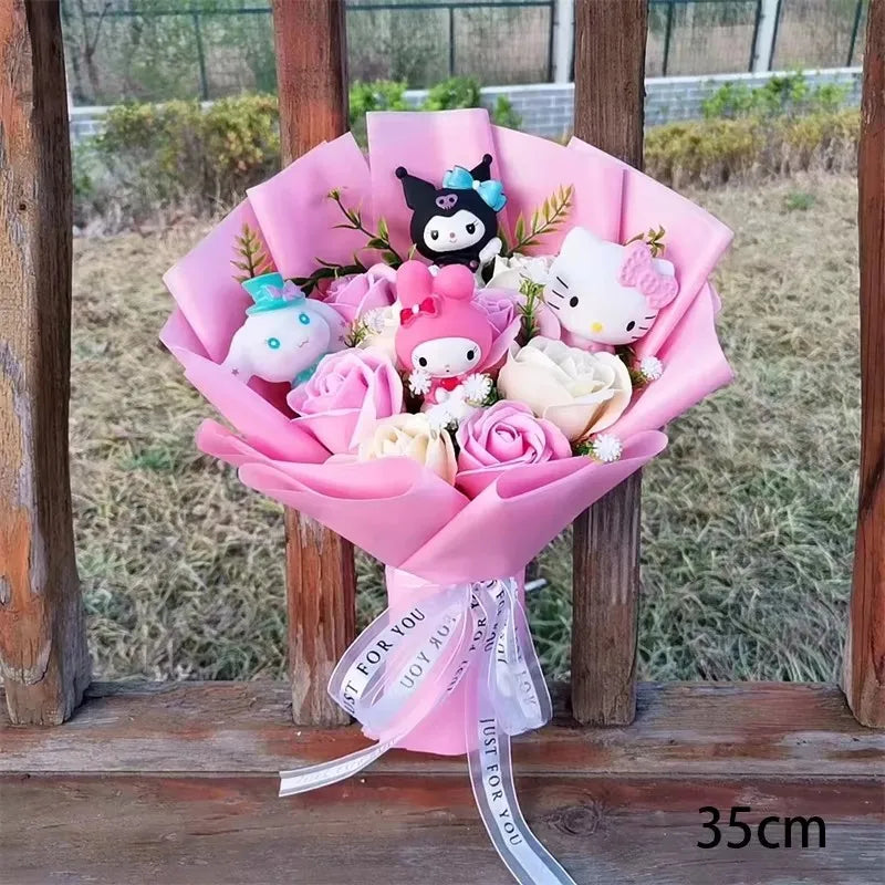 Hello Kitty Plush Rose Bouquet