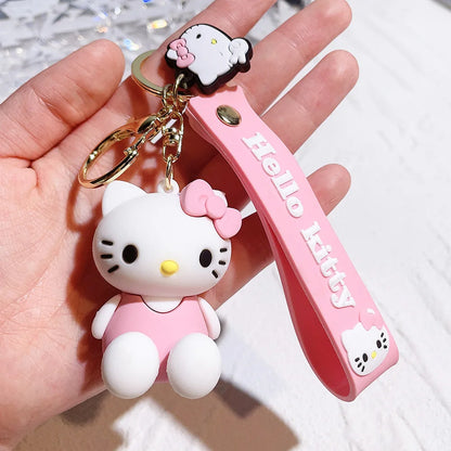 Hello Kitty Kawaii Silicone Doll Keychain 🎀