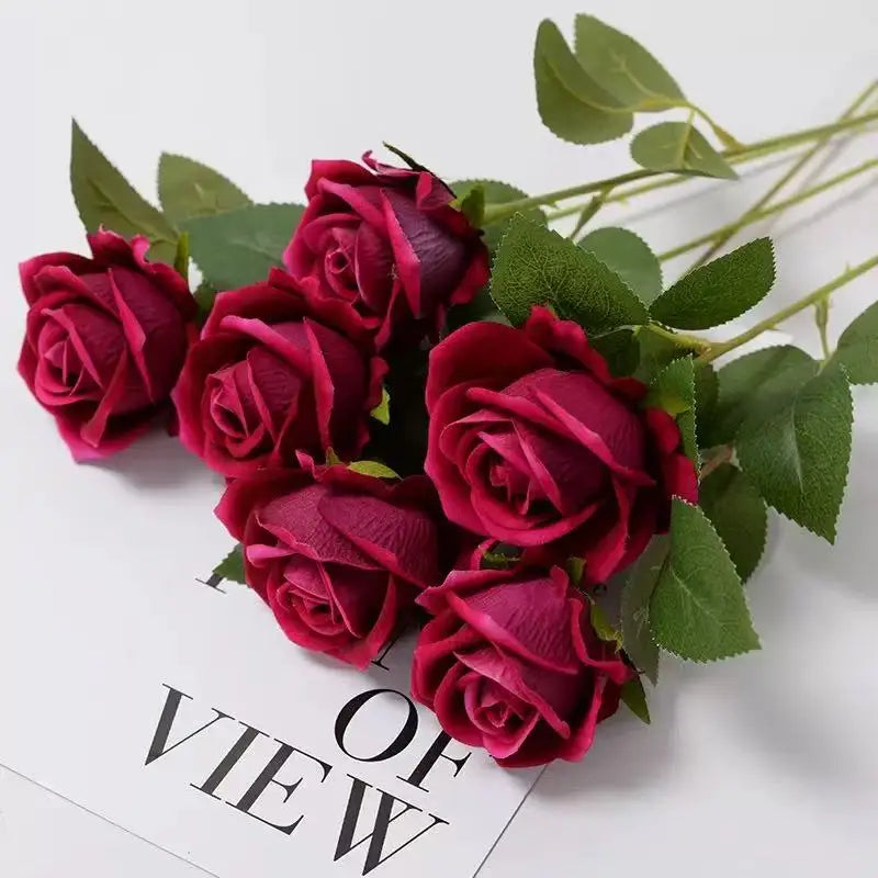 Velvet Artificial Rose Stems