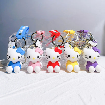 Hello Kitty Kawaii Silicone Doll Keychain 🎀