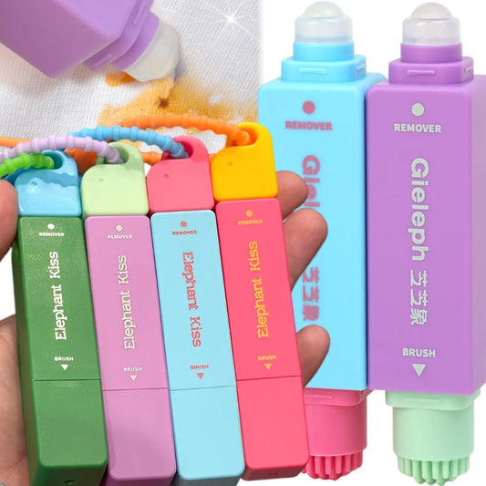 Portable Clothes Stain Remover Pen Double Head Instant Stain Treater Stick Water Free Grease Pen Travel Emergency Cleaning Tool