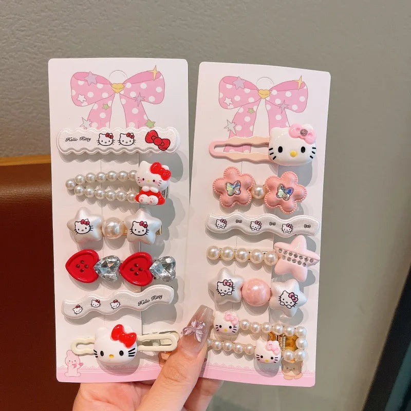 Hello Kitty Kawaii Hair Clip Set (6-Piece) 🎀