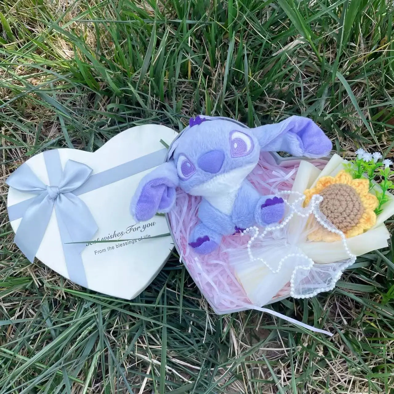 Lelo and Stitch Heart Plush Gift Box