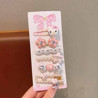 Hello Kitty Kawaii Hair Clip Set (6-Piece) 🎀