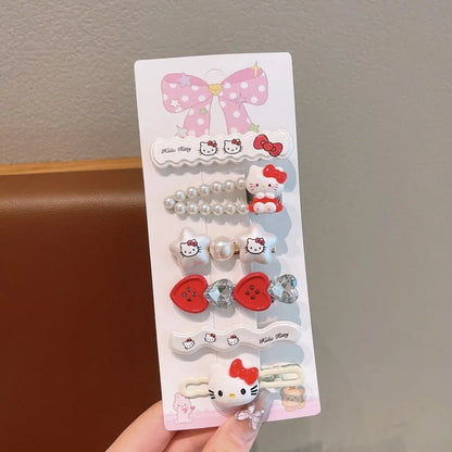 Hello Kitty Kawaii Hair Clip Set (6-Piece) 🎀