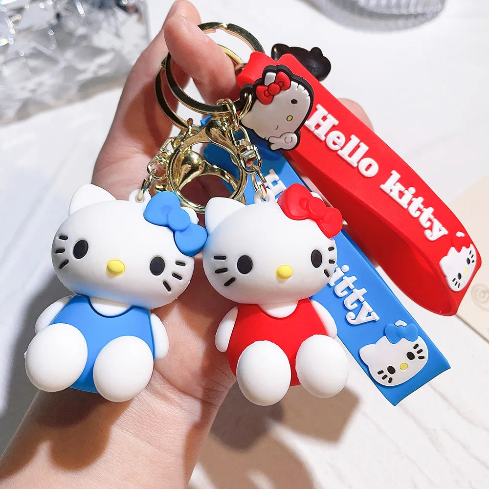 Hello Kitty Kawaii Silicone Doll Keychain 🎀
